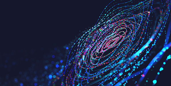 color patterns representing AI